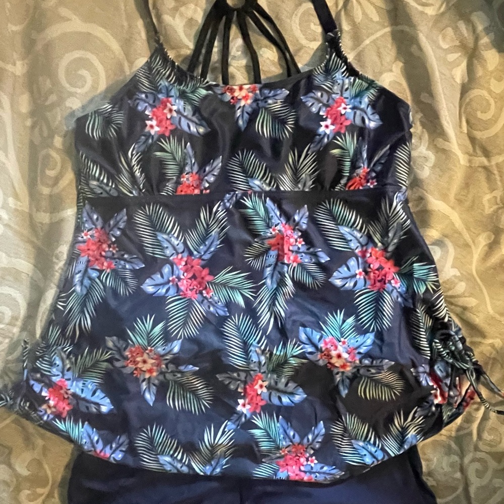 Tropical Floral Women's Swim Top
